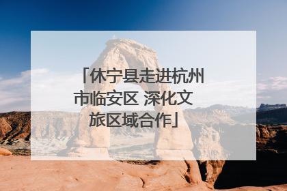 休宁县走进杭州市临安区 深化文旅区域合作